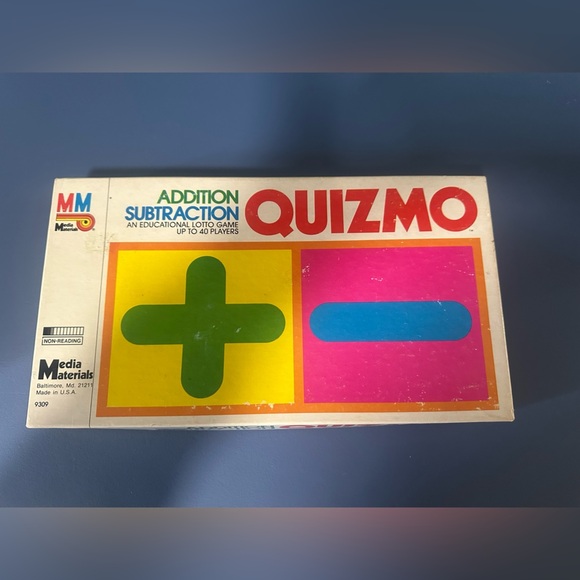 Vintage Quizmo Addition Subtraction Game 1985 Educational Lotto Game - Picture 5 of 5